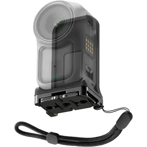 K&F CONCEPT Magnetic Vertical Shoot Adapter Compatible with DJI Osmo Nano/Xtra Atto, Strong Magnet Base Mount with Foldable Dual Claw, 1/4" Screw Interface, Hands-Free POV Mount for Vlogging