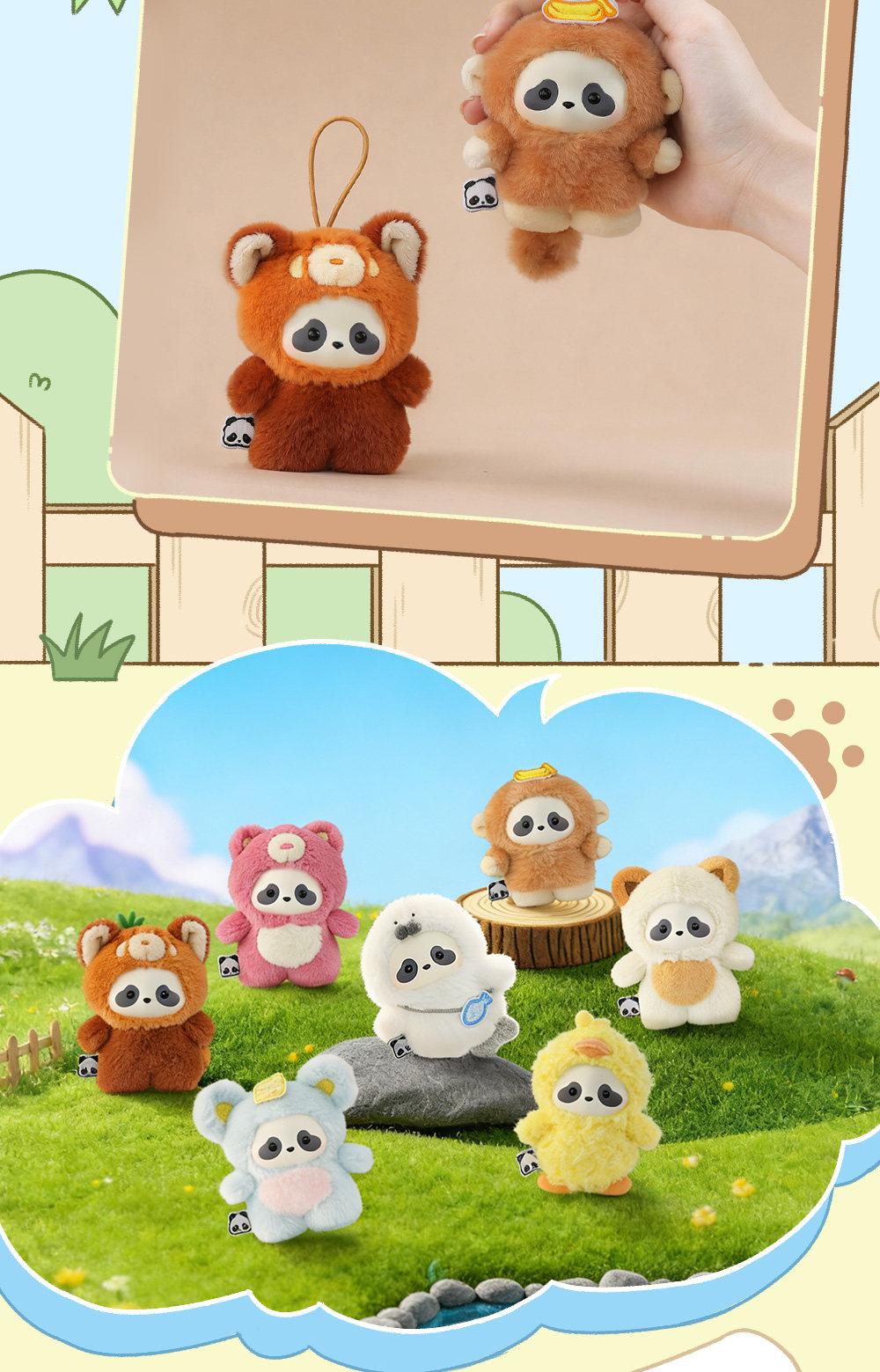 1548. Panda Roll The Zoo In Hands Series Plush Blind Box 1548. Panda Roll The Zoo In Hands Series Plush Blind Box