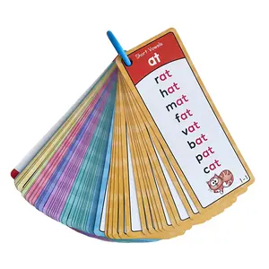 117 Families Words Phonics Word Lists Cards English Educational Teacher Teaching Aids Kids Learn to Read Kindergarten 1St Grade Reading Mastery Short/Long Vowels, Consonant Blends Early Learning Toys