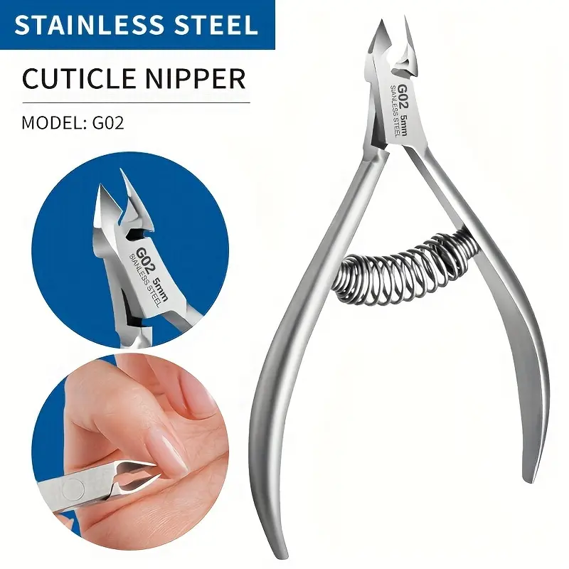 1 Piece Of Ukrainian-style Stainless Steel Silvery Dead Skin Pliers For Trimming Dead Skin And Thorns On Hands And Feet, Trimming Nails, Professional Cuticle Cutter, Stainless Steel Cuticle Trimmer