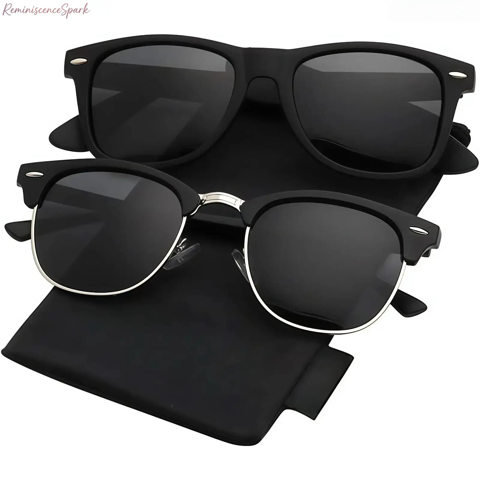 Unisex Semi-Rimless Polarized Sunglasses with effective UV blocking function. This lightweight trendy eyewear delivers clear vision while driving, and fits perfectly for beach trips, outdoor activities and all-day casual daily wear