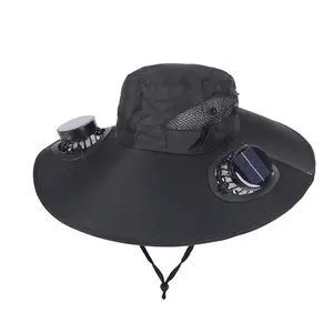 In Cooling Fans,upf 50+ Sun Hat with Built,breathable Outdoor Protection Cap for Hiking, Camping, Farm Work & Beach Activities,lightweight Uv Shield Bucket Hat Adjustable Windproof Headwear Summer Travel Essential Gift for Men Women Outdoor Workers