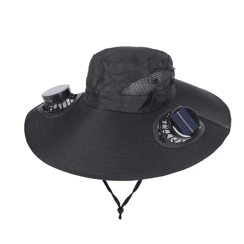 In Cooling Fans,upf 50+ Sun Hat with Built,breathable Outdoor Protection Cap for Hiking, Camping, Farm Work & Beach Activities,lightweight Uv Shield Bucket Hat Adjustable Windproof Headwear Summer Travel Essential Gift for Men Women Outdoor Workers
