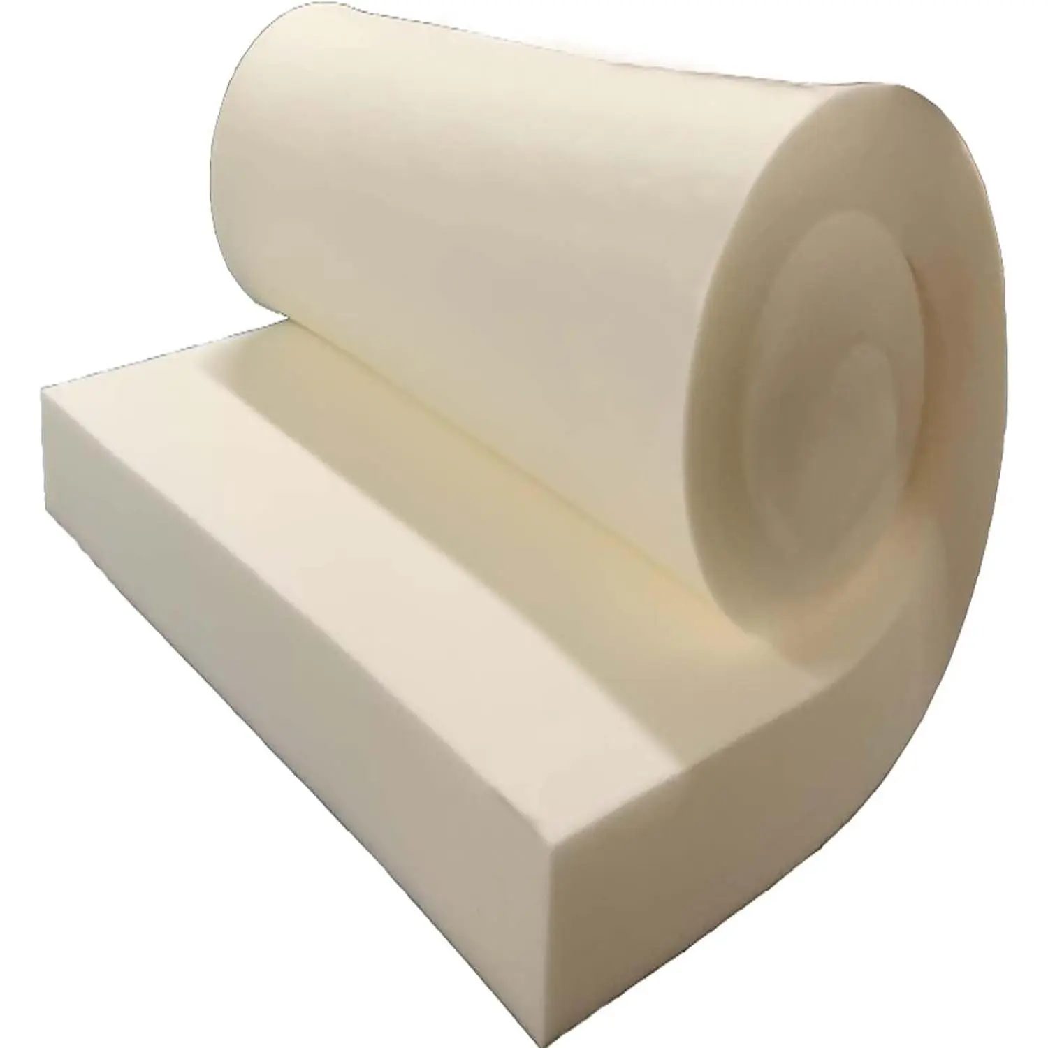 Foam 2" Height x 24" Width x 72" Length 43ILD (Firm) Upholstery Cushion Made in USA