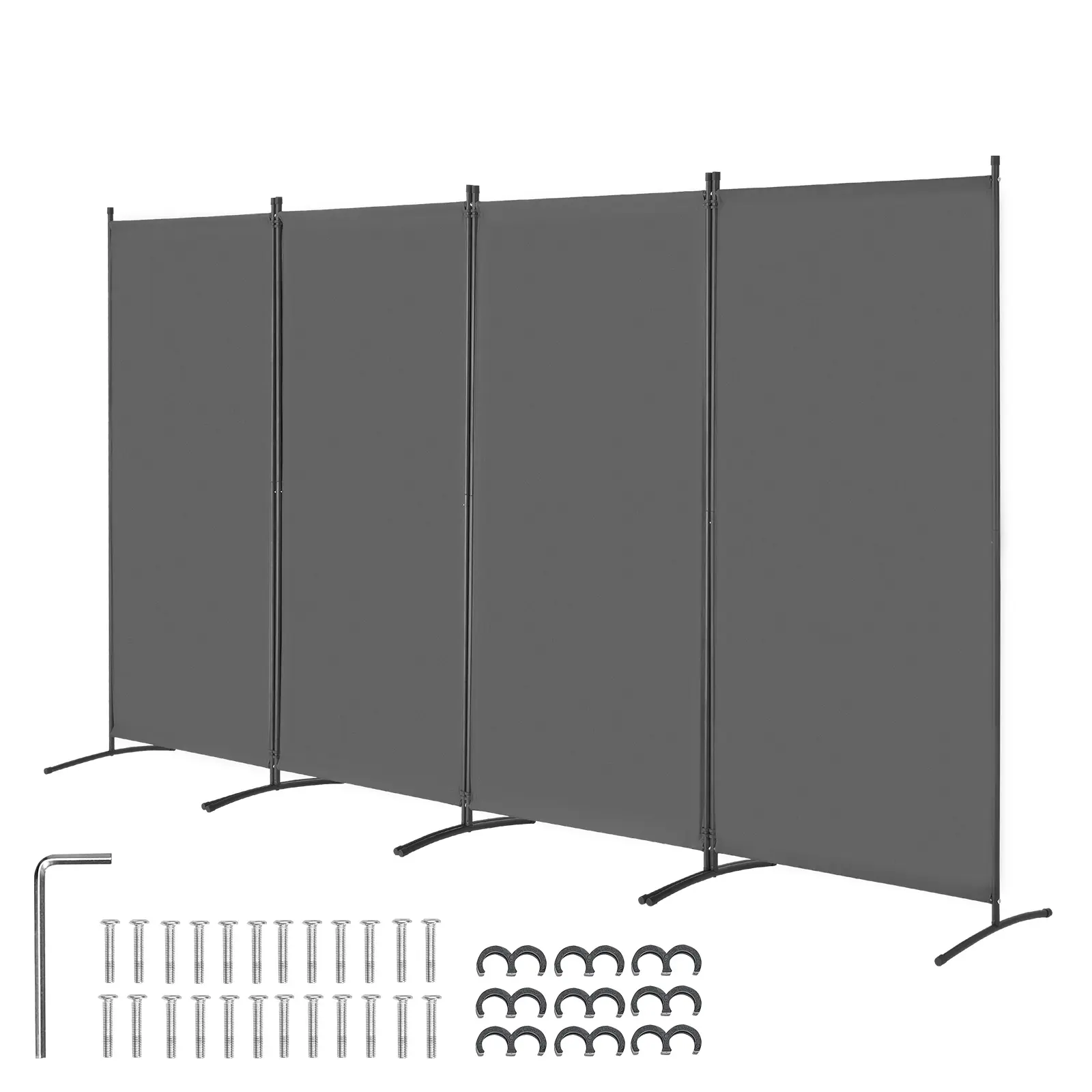 Room Divider, Freestanding Room Partitions for Office, Iron / Oxford Fabric Construction, Widely Occasion, Easy Assembly & Storage