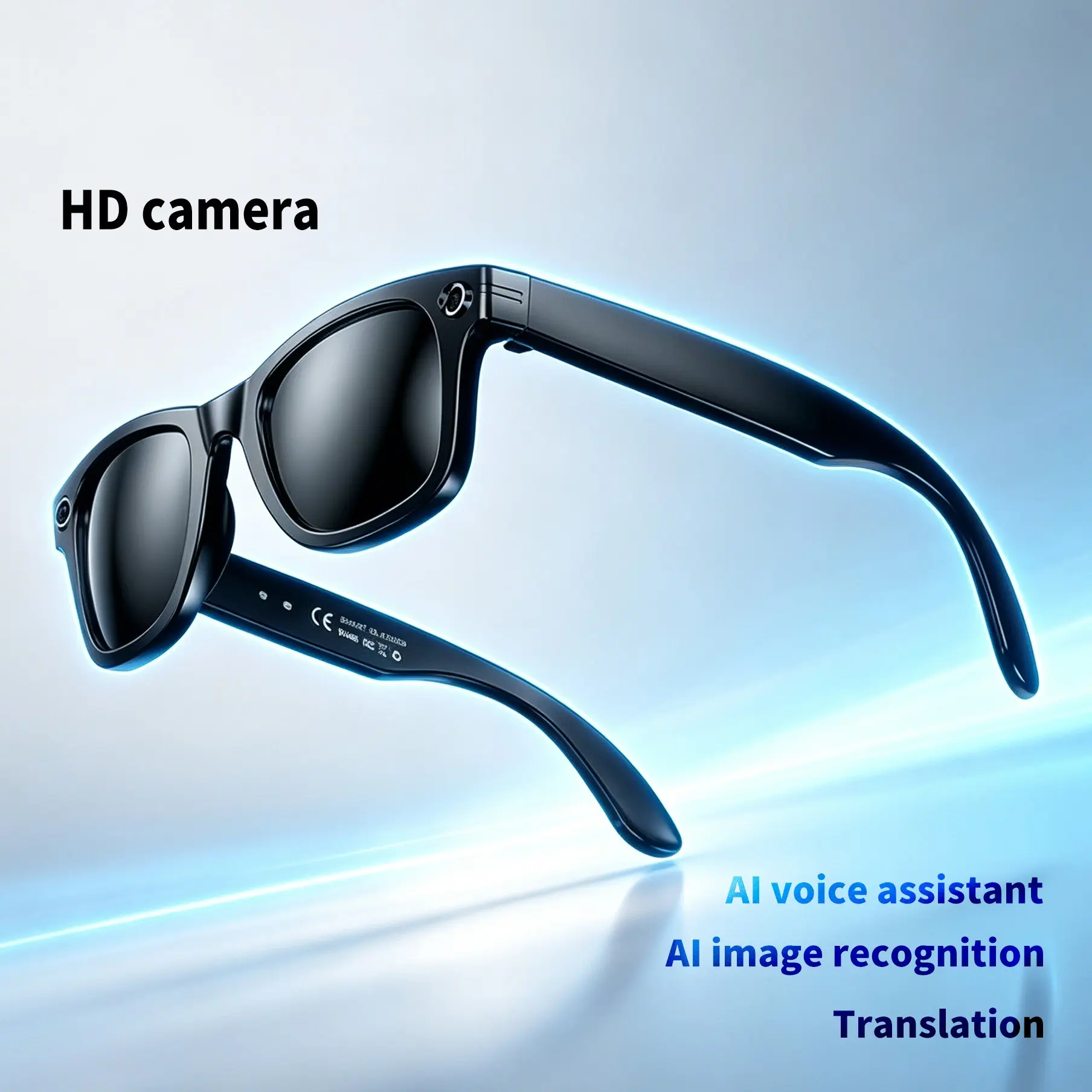 New W610 Smart Camera Glasses, 1080P HD Recording, Bluetooth-compatible V5.4, Photochromic Lenses, WiFi Transmission, 290mah Battery, Outdoor Use