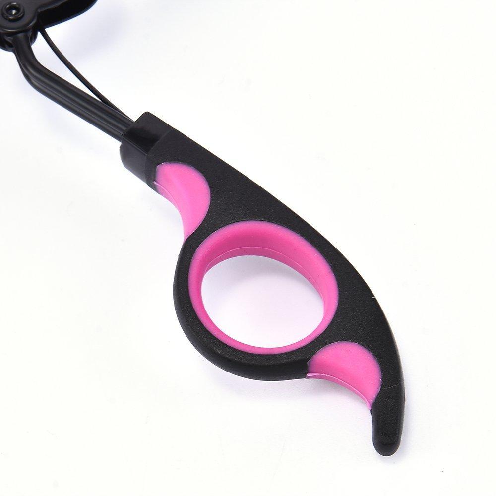 Black-Purple Frosted Handle Eyelashes Clip Curler NC365 Stainless Steel Curling Tweezers Tools for Perfectly Polished Look