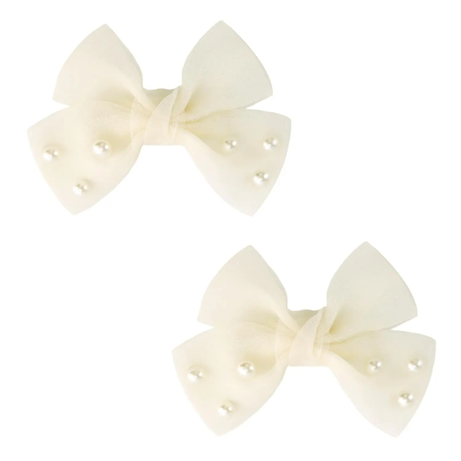 3.2" Dreamy Tulle Hair Bows with  – Elegant  Clips for  Girls &  – Gentle & Charming Accessories for Celebrations & Gifts-