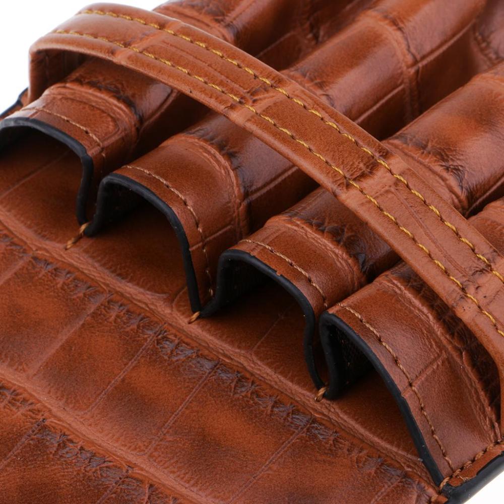 Pencil Bag Simple Leather Pen Case Holder Stationery