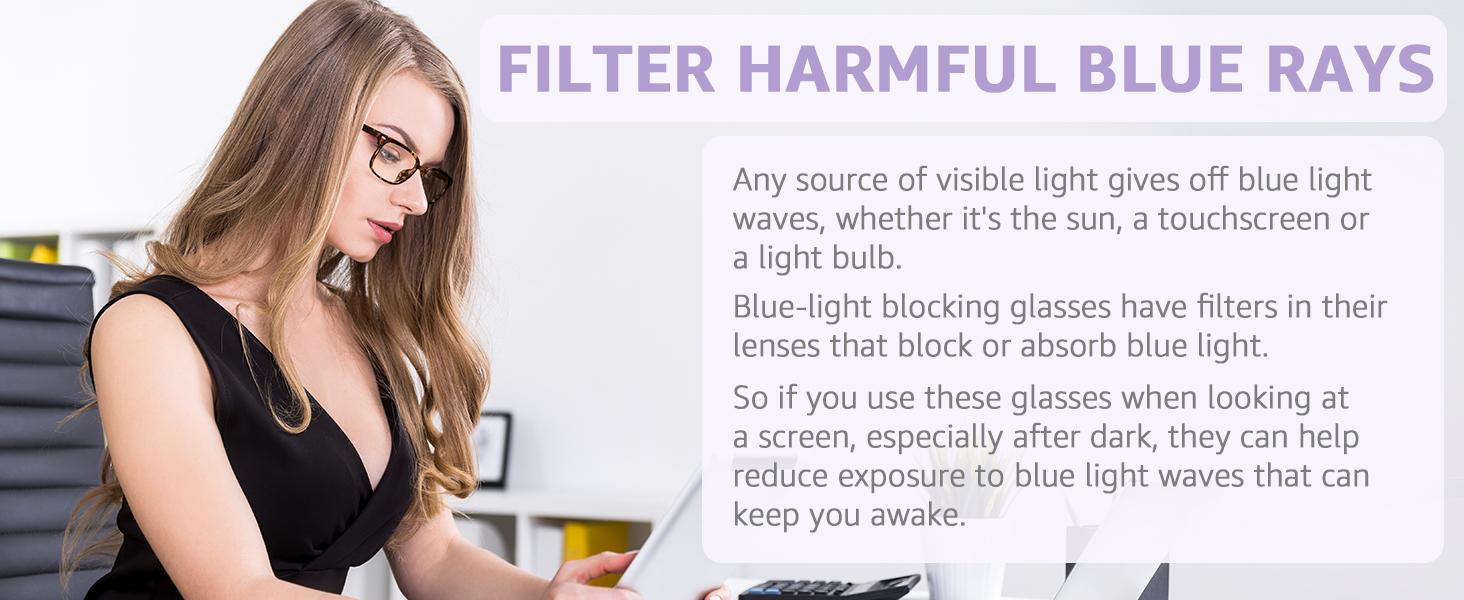 6 Pack Reading Glasses for Women, Reading glasses men, Blue Light Blocking Readers, Computer eye glasses, Cheaters