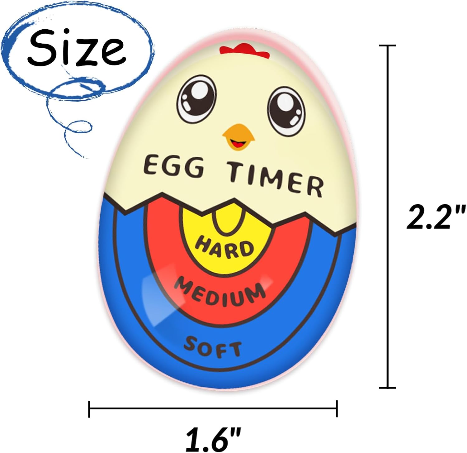 Egg Timer for Boiling Eggs Soft Hard Boiled Egg Timer That Changes Color When Done