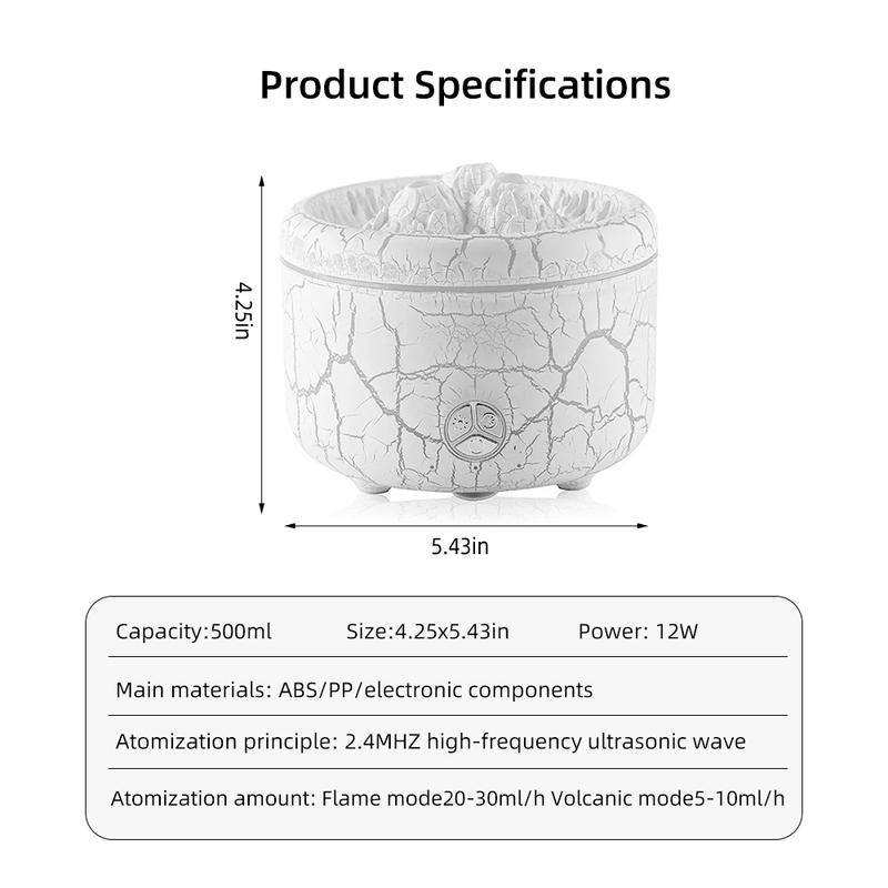 Remote Control Smart Aromatherapy Diffuser, 500 ml Large Capacity with multiColor Lights & 2 cool Mist Modes for Ultimate Relaxation, Perfect for Home and Office Use air humidifier auto-off jellyfish Aroma Diffuser shut-off operation oil therapeutic