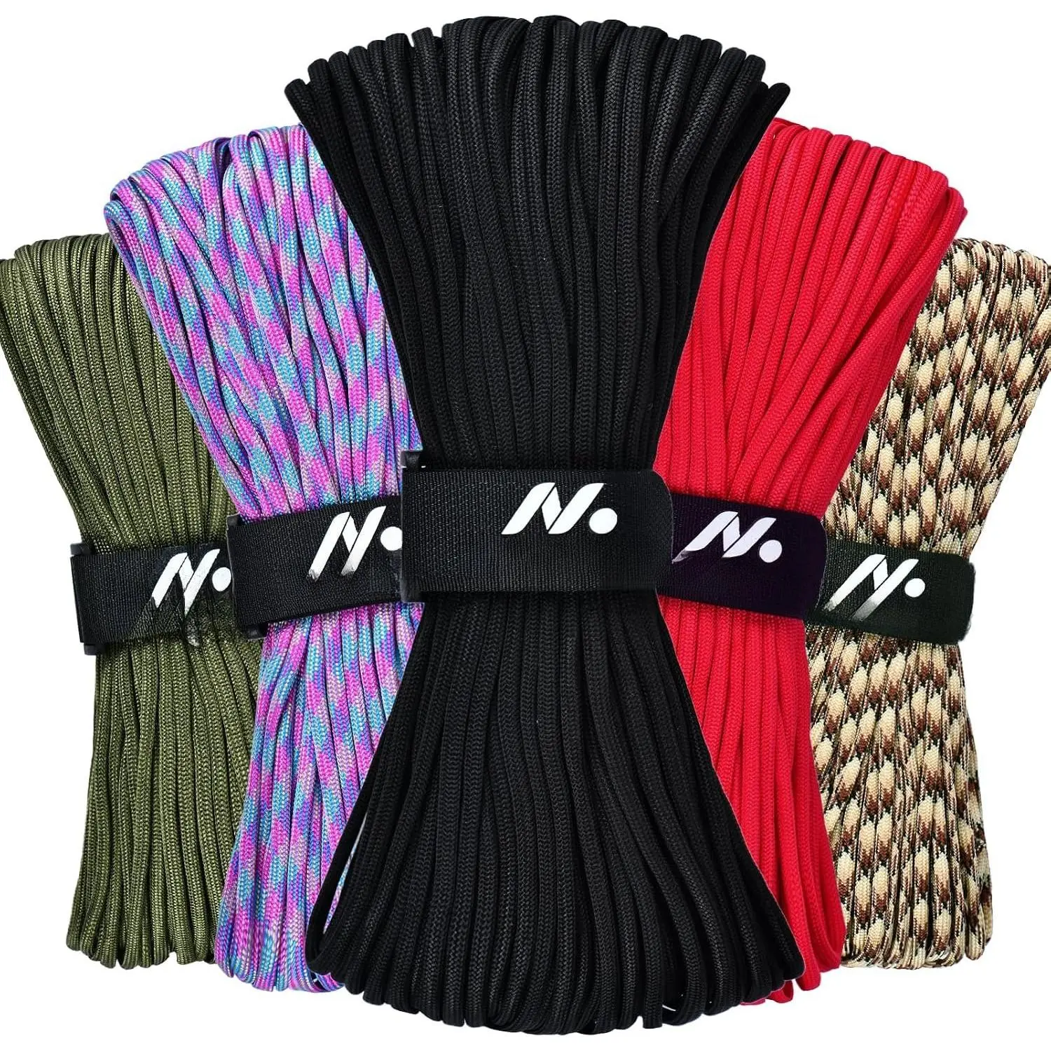 Type III 550 Paracord Rope 5/32" x 100'  Cord for Outdoor | 4mm 7 Strand Parachute Cord for Lanyard,  Bracelets, Clothsline,Hiking