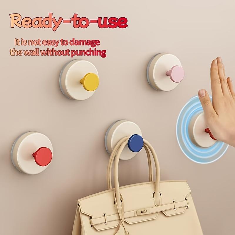 10pcs multifunctional hook suit, random color, strong wall hanging design without drilling