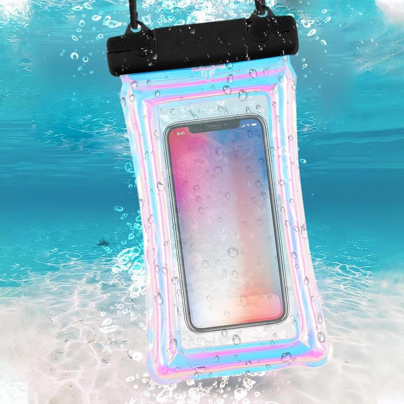 Waterproof Touchscreen Phone Case, PVC Material, Includes Lanyard, Smooth Surface, Ideal for Swimming, Beach Activities, Travel, Outdoor Use