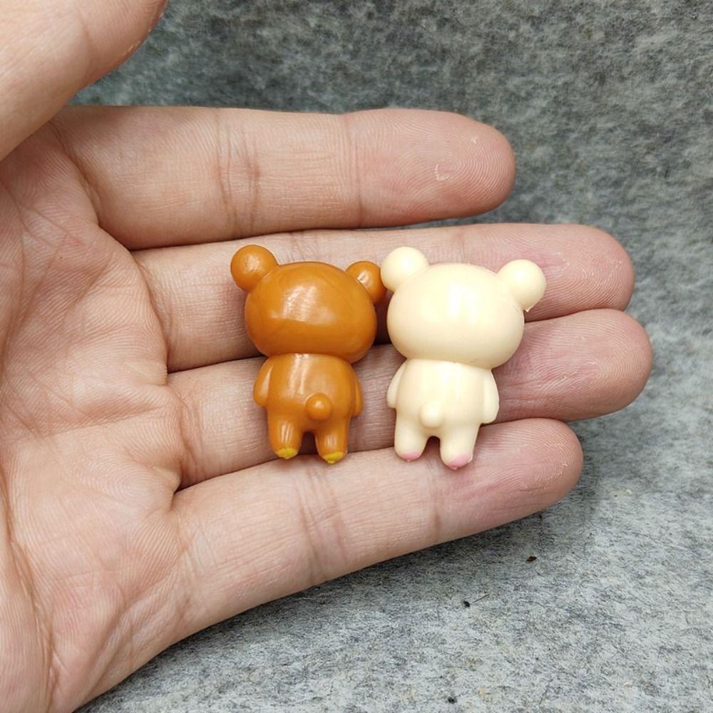 New Kawaii Style Rilakkuma Key Chain Cute DIY Lazybear Doll Couple Design Mini Bags Accessories