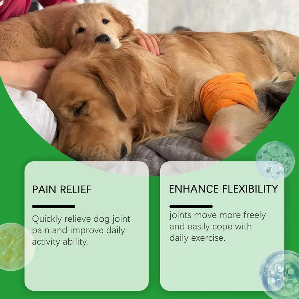 80 Tablets Nutritional Supplement Chondroitin Soft Chew Hip Joint Dogs Enhance Vitality Chicken Flavor Pet Joint Care Tablets