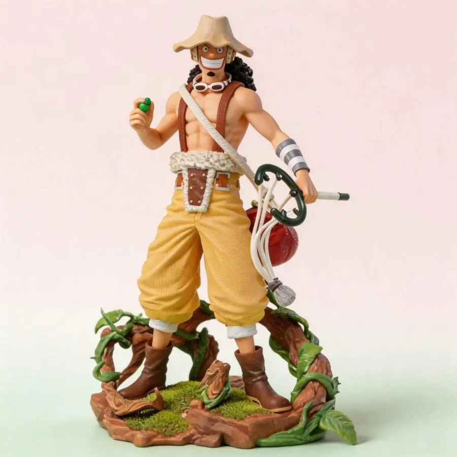 Anime One Piece Usopp Figure 25cm GK Statue Collectible Model Toy Desktop Ornament for Fans Home Decoration