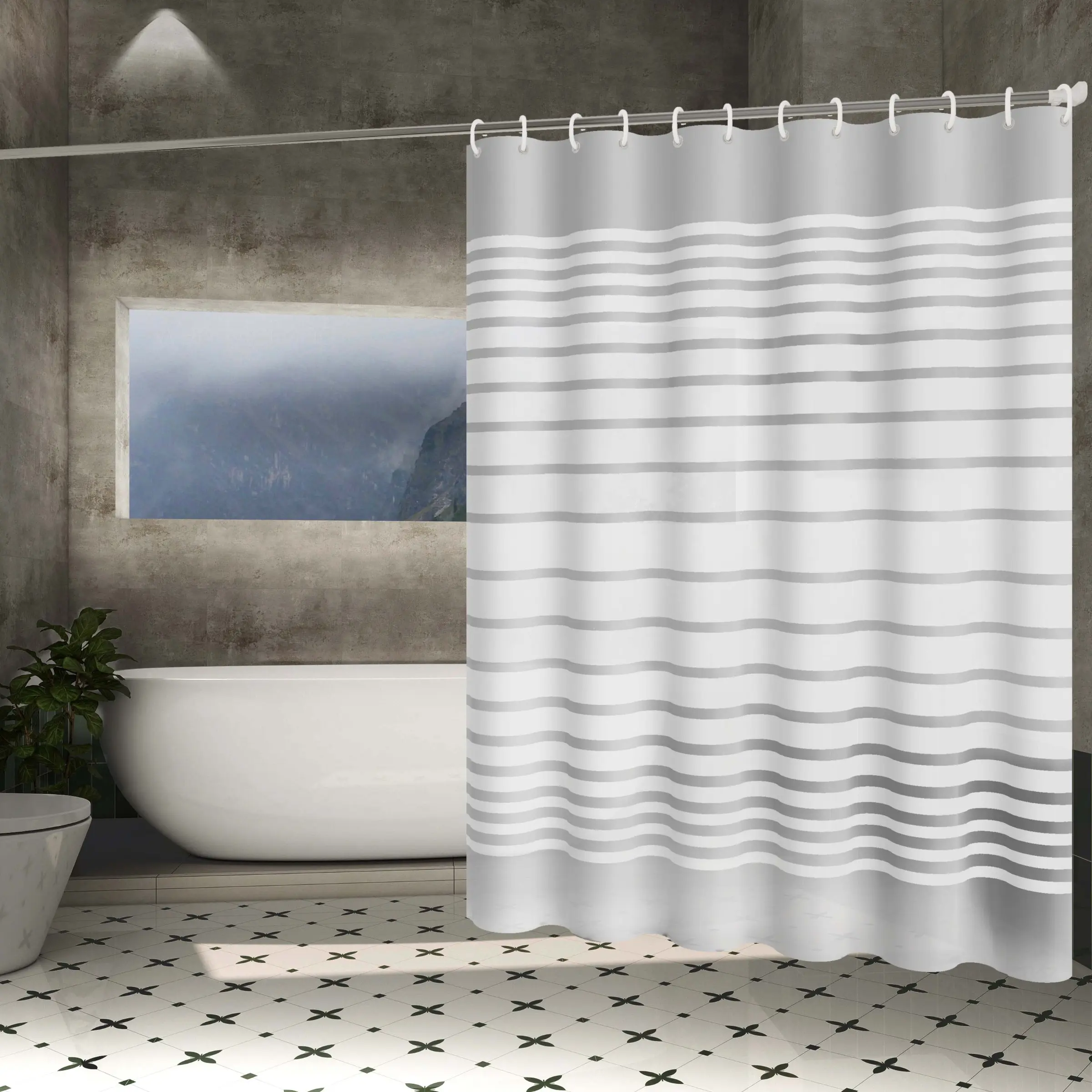 Large Peva Shower Curtain Set, Bathroom Door Divider & Privacy Screen, Ideal for Bathrooms Kitchens Living Rooms Outdoor Use
