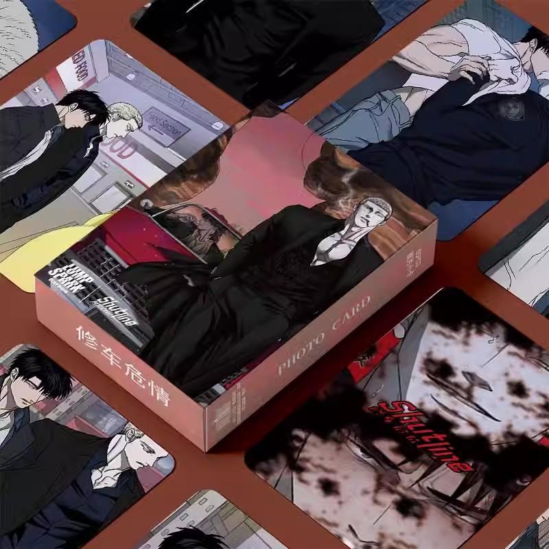 New Korean Comic Set Magic Spell Laser Lomo Card Manga Characters 3 Inches Photo Card Fans Collection Cards