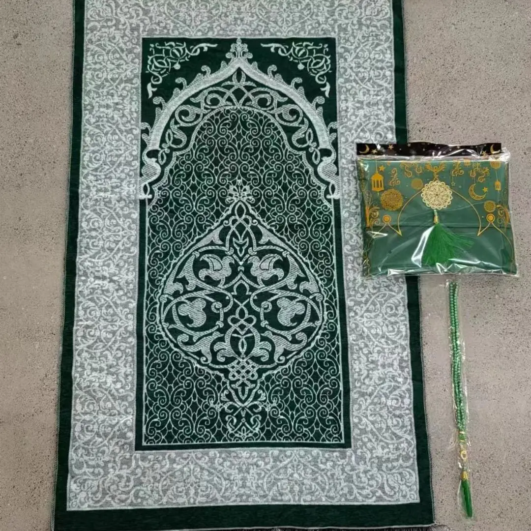 Velvet patterned printed carpet, Prayer Rug, suitable for multiple scenes, with multiple sizes available, soft and non-shedding.