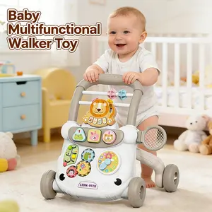Baby Multifunctional Walker Toy, Early Education Intellectual Development, Rolling Push Cart, Learn to Walk, Infant Activity Vehicle
