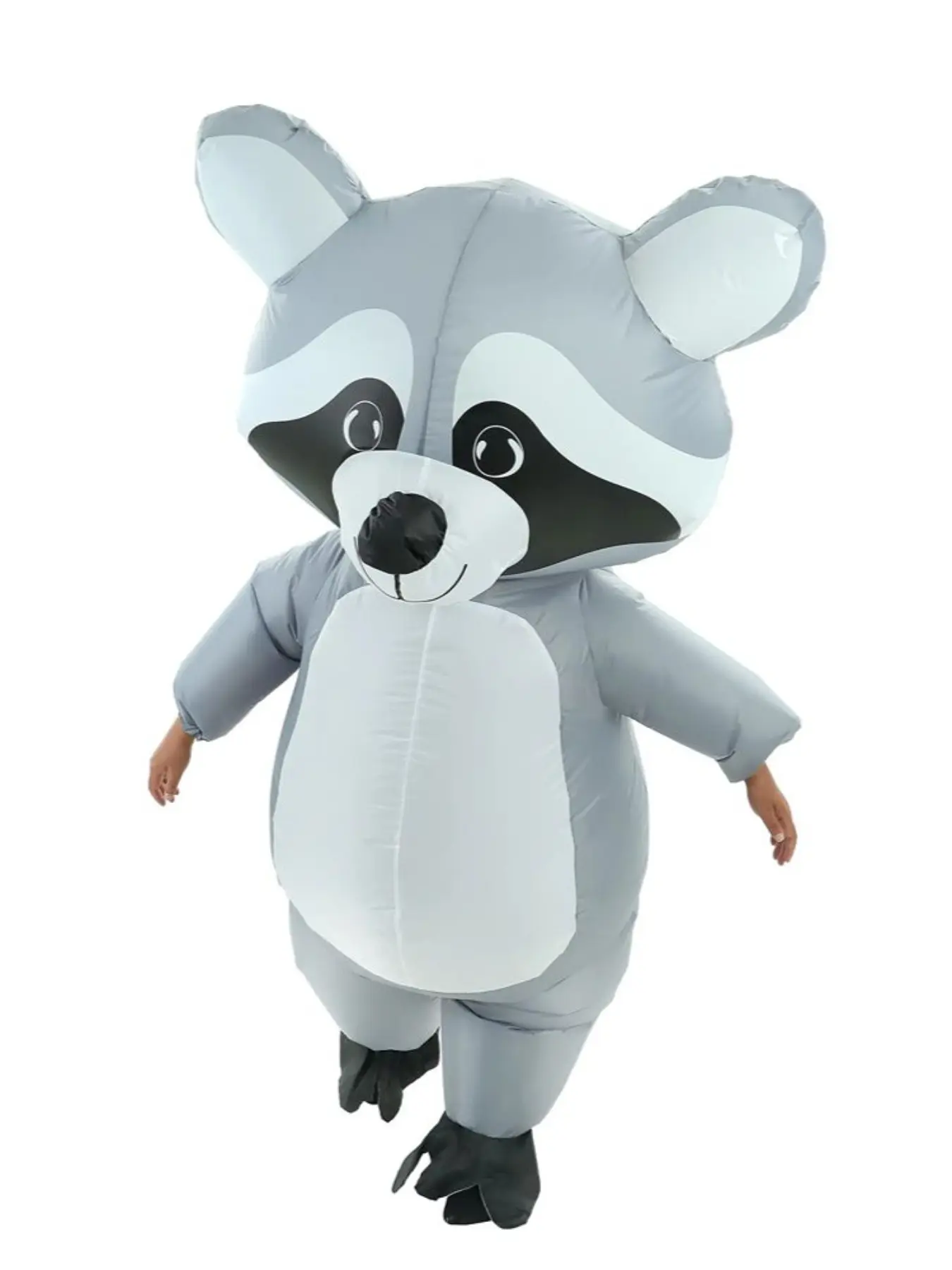 Inflatable Raccoon Costume for Adults, Fun Halloween Blow Up Costumes for Men and Women, Funny Animal Cosplay Party
