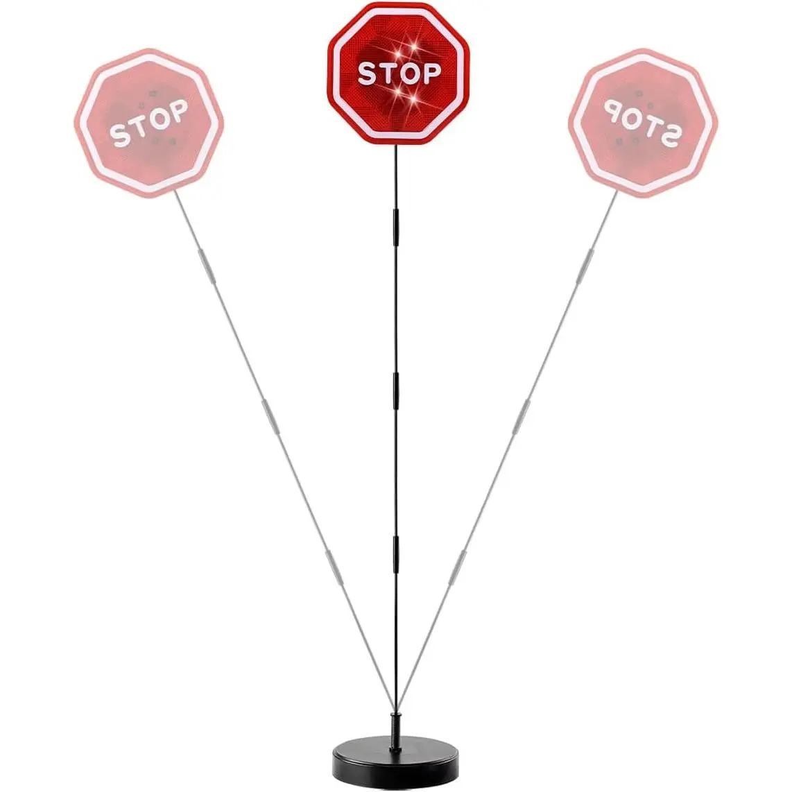 Zpana LED Car Light Parking Stop Sign, Vehicle Garage Flashing Warning Stop Sign, Automotive Parking Sensor Assistant Flashing Indicator Accessories, Universal for SUV, Sedan, Truck