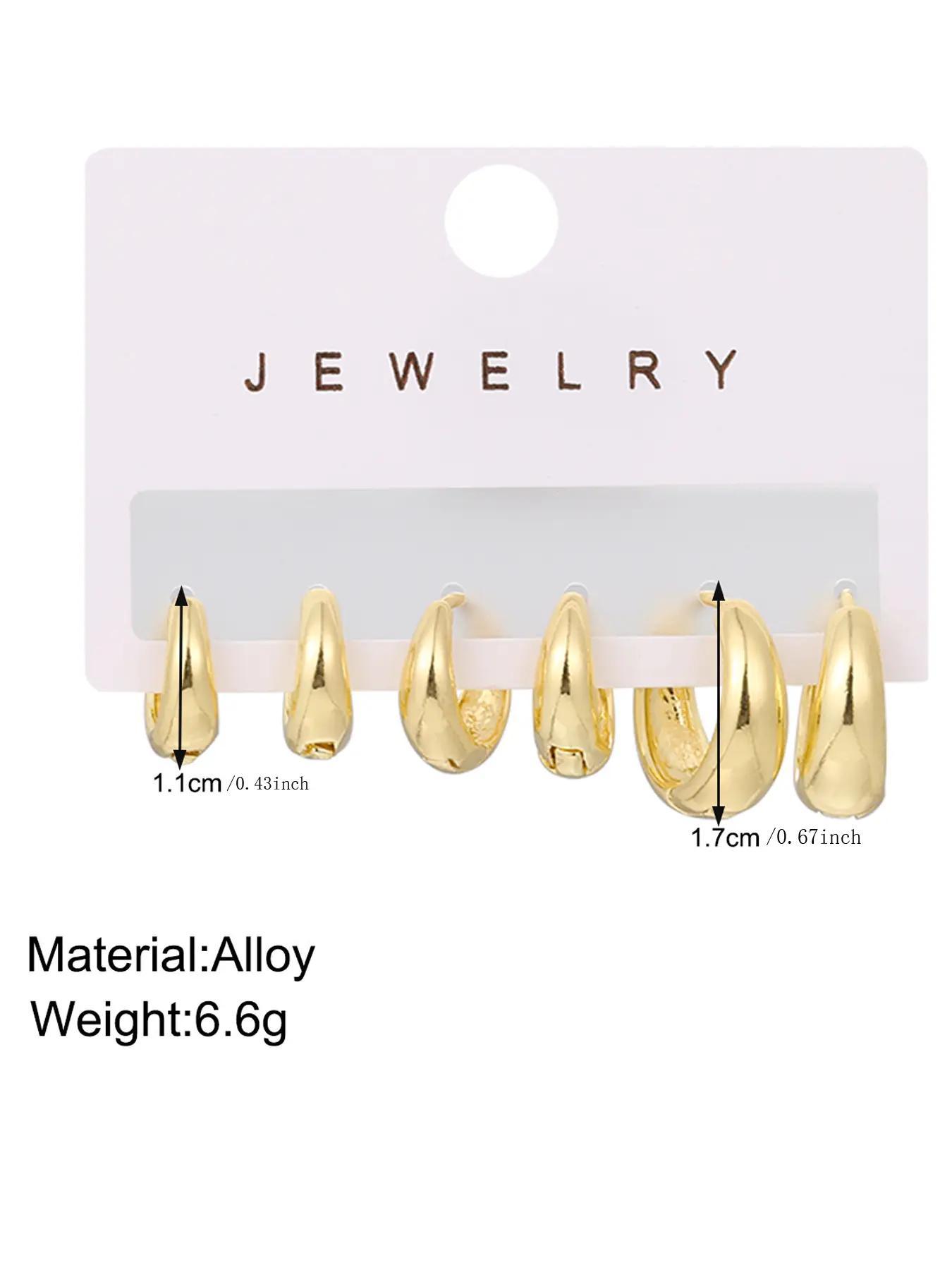 Women's Elegant Trendy Geometric Design Hoop Earrings, Simple Style Plain Color Hoop Earrings for Party, Exquisite Jewelry for Birthday Gifts, Fashionable Jewelry
