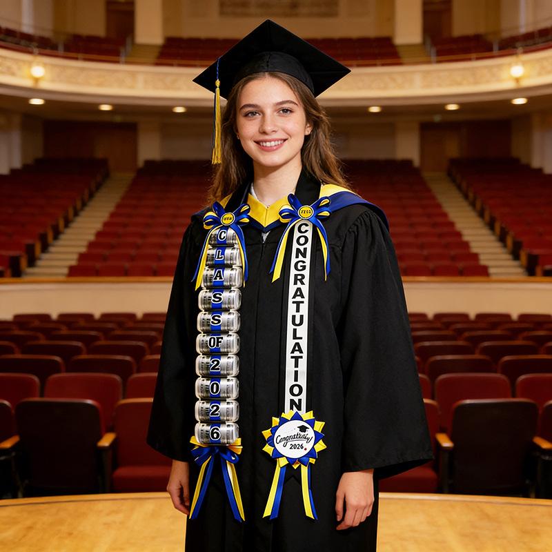 Graduation Birthday Holiday Celebration Garland Ribbon Handmade DIY Ribbon