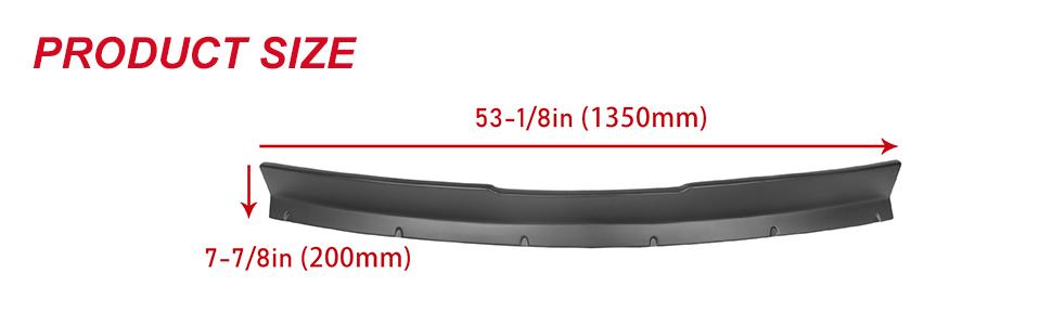 HECASA Rear Trunk Spoiler Wing Compatible with 2010-2013 Chevy Chevrolet Camaro LS LT SS 2SS 1SS 1LT ZL1 Rear Trunk Lid Wing Spoiler (Black) Car Accessories