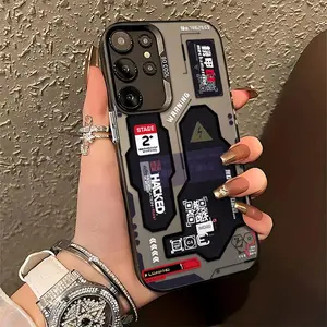 Hacker Creative Mecha Case For Samsung Galaxy S26 S25 S24 S23 S22 S21 Ultra Plus FE iPhone 17 16 15 14 13 12 11 Pro Max Air Matte Cove