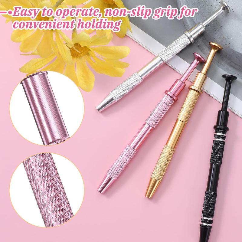 Piercing Tager Ball Grabber Tool Stainless Steel Pearl Grabber Pick Up Tools Prong Holder for Changing Jewelry Diamond Claw Tweezers Piercing Assistant Pen