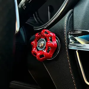 Creative Car Switch Valve Modification, One-Touch Start Car Center Console Knob, Metal Decorative Gear Shift Modifier, Durable Material