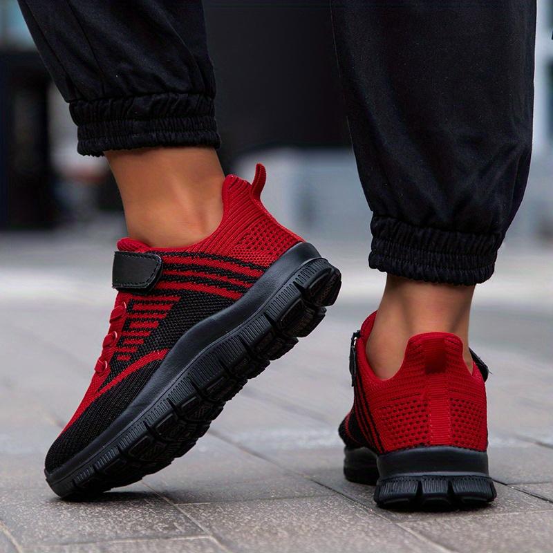 Kids.- Kids' Knitted Mesh Athletic Sneakers - Breathable, Lightweight Girl Shoes for Running, Stylish Trainers