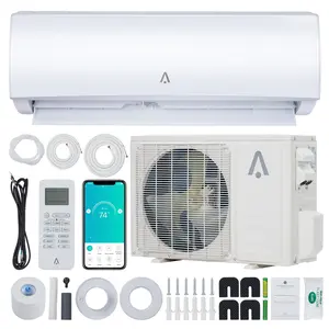 Garvee 12,000 BTU Mini Split AC, 19 SEER2 Wall Mounted AC with Heat Pump & Installation Kits, Ductless Inverter Split-System Air Conditioners Cools up to 550 Sq. Ft, WIFI and Remote Control, 115V