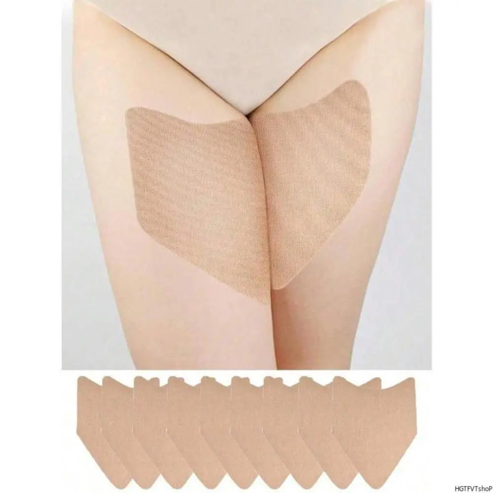 2026 New 20Pcs Transparent Anti-Chafing Thigh Pads, Invisible Friction Prevention Tape, Skin-Friendly Protective Strips for Inner Thighs & Calves