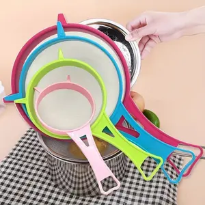 Easy to Clean 4pcs Kitchen Strainer Set with Handles, for Powdered Sugar, Soy Milk, Flour & Rice Washing, Essential Baking Gadgets, Food Colander Kitchenware, Household Kitchen Supplies