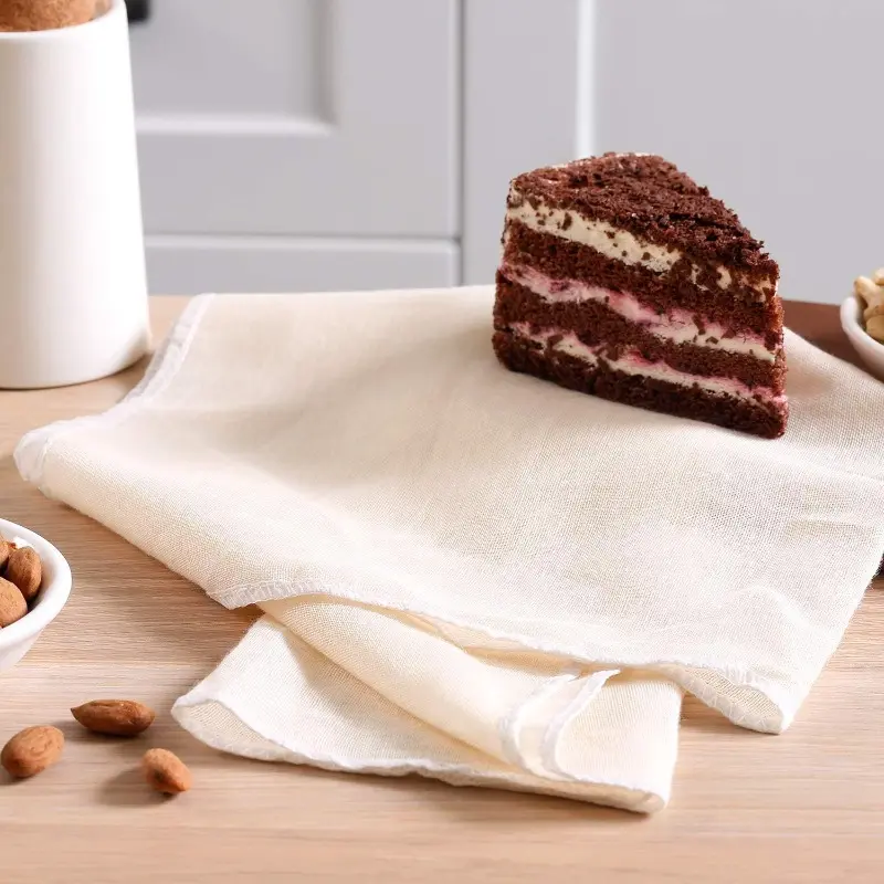 Filter cloth, reusable, for filtration. Soft square cheese filter fabric, suitable for cooking and baking.