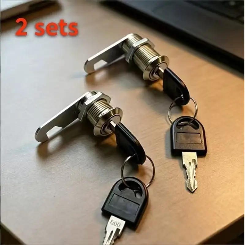 2 sets of locks with keys, 16mm safety cam locks, mailbox locks and durable cam latches are used to protect doors, cabinets, mailboxes and drawers, cabinet locks, locker locks, newspaper box locks, cabinets and cabinet furniture locks.