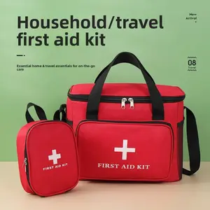 Oxford Cloth Handheld Large-Capacity Medicine Storage Bag - Crossbody Epidemic Prevention Health Bag for Travel, Household Use