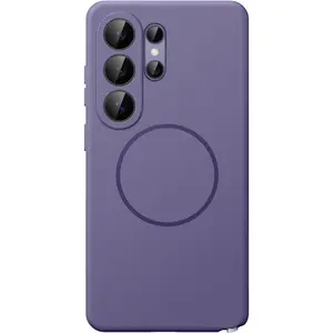JETech Magnetic Silicone Case for Samsung Galaxy S26 Ultra, Compatible with MagSafe, Silky Soft Touch, Shock Absorbing Phone Cover with Camera Lens Protection (Heron Purple)