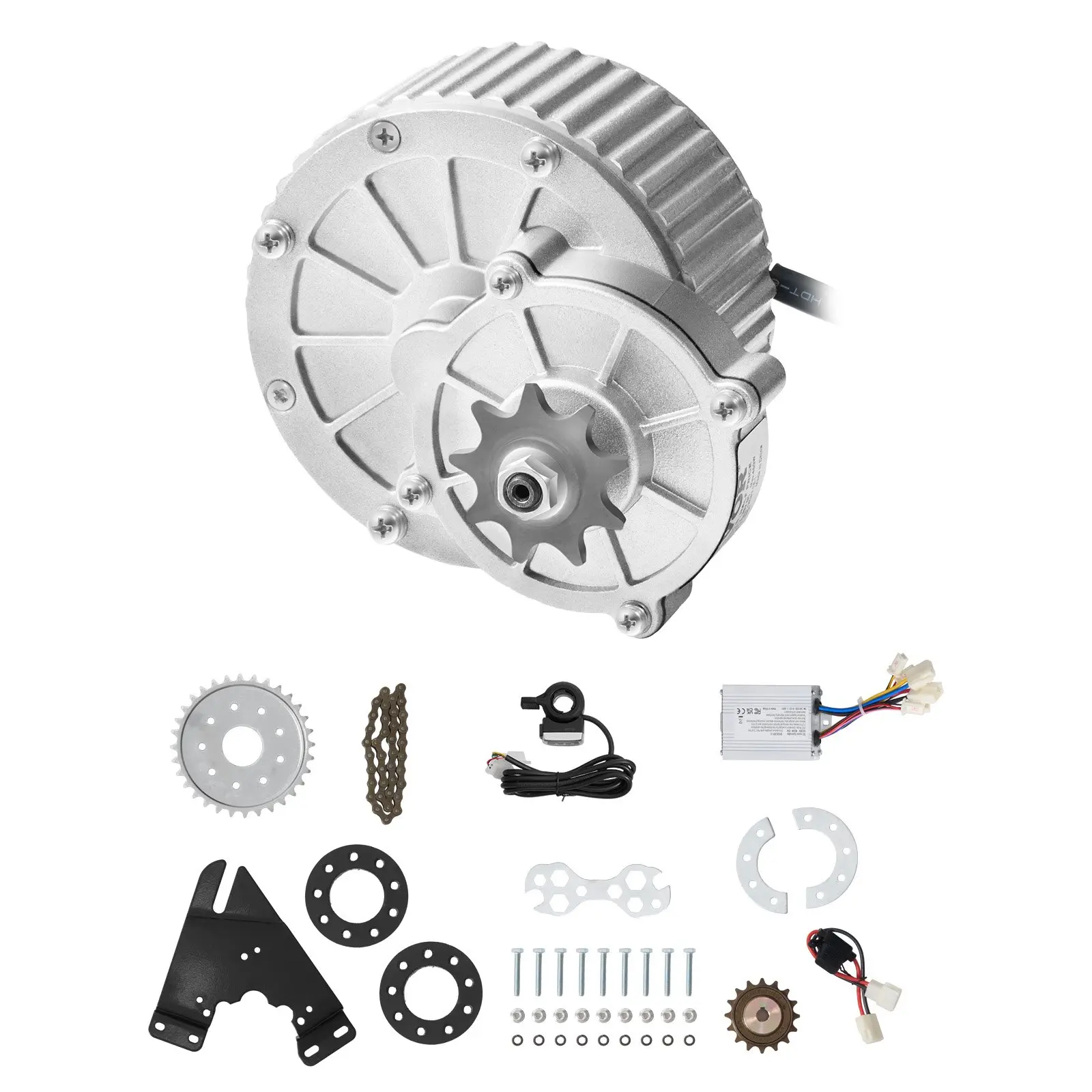 VEVOR 450W Electric Brushed DC Motor Kit - 36V 3000rpm Copper Core Motor with Upgraded Ctrl, Thumb Throttle for Go Karts, Dirt Bikes, Cargo Bikes for Indoor Furniture Beds Riding Use, Dirt Bike, Scooter