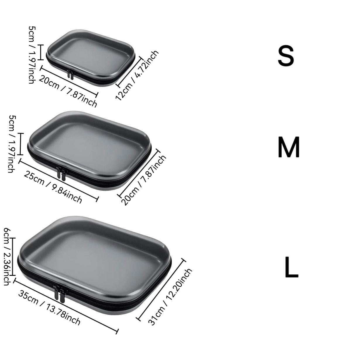 Colorful Storage Box Set, 3/6 Large Capacity Zip Storage Bags, Travel Cosmetic Bags for Travel & Home, Waterproof and Stackable Organizers for Make-Up, Snacks, Office Supplies