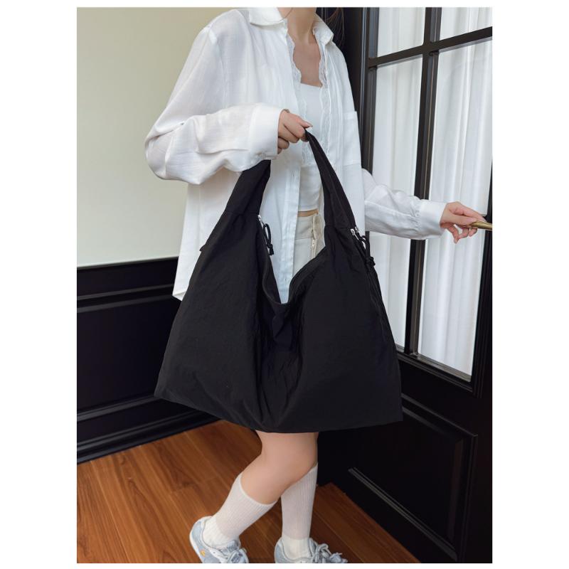 Large Capacity Popular Temperament Armpit Bag Nylon Cloth Shoulder Retro Handbag For Women