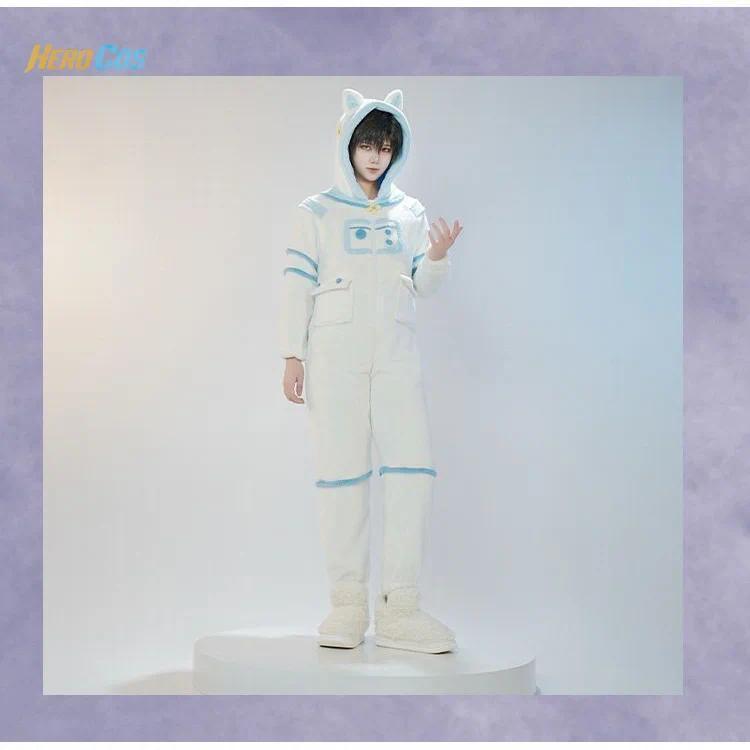 Love and Deepspace Cosplay Costume Space Dreamer Jumpsuit Pajamas Berber Fleece Halloween Party Role Play Outfit