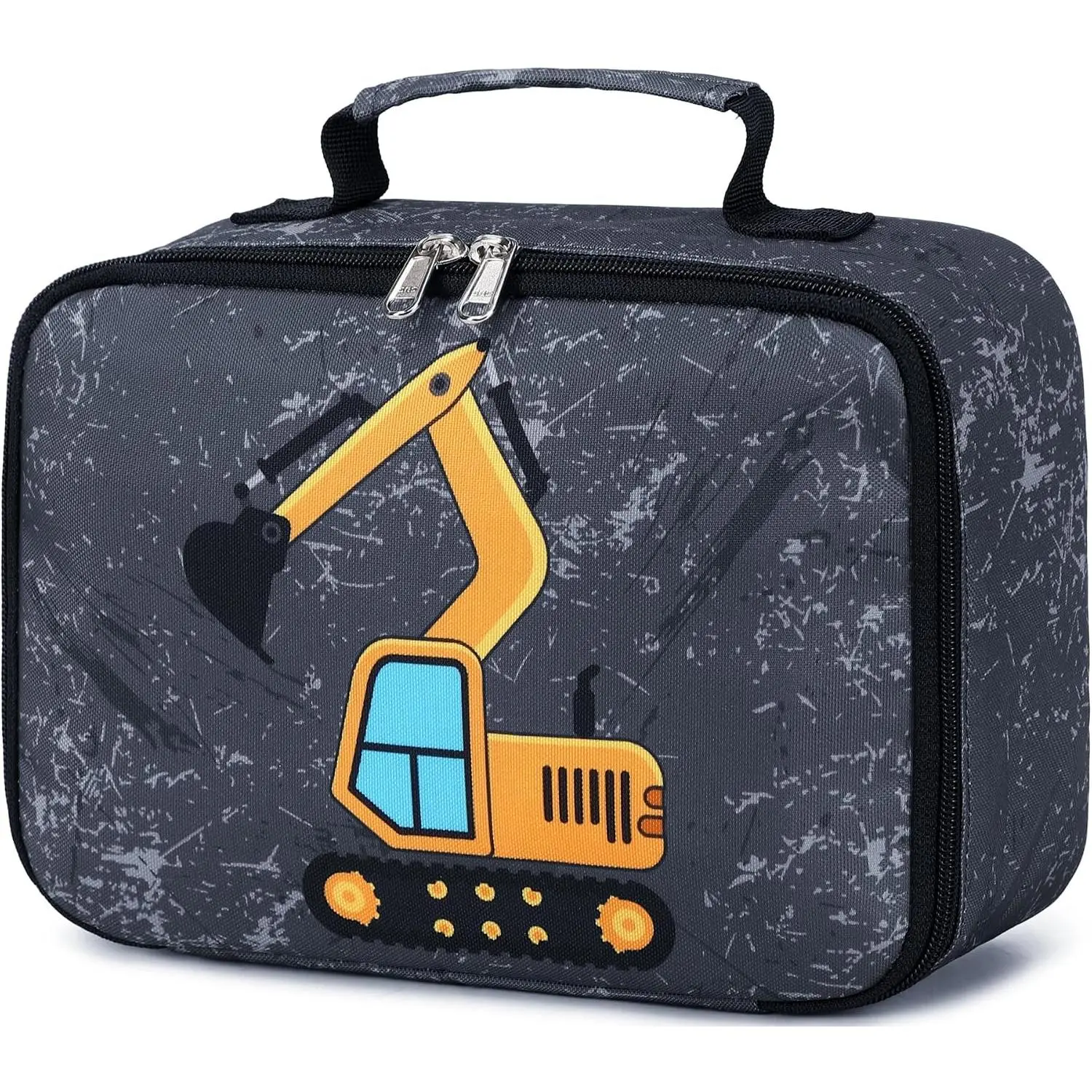 Lunch Box for  Boys Girls Insulated Lunch Bag Thermal Meal Tote  Lunch Pail Bags for School Travel ( Gray)