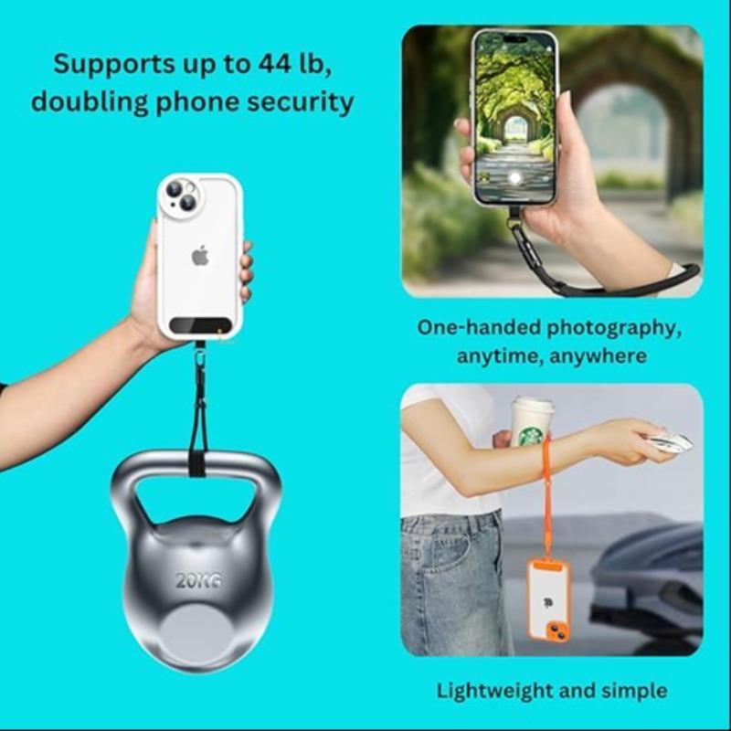 360° Rotatable Phone Lanyard, Adjustable Non-winding Mobile Phone Strap, Anti-fall Safety Wristband, Phone Accessories for Outdoor Activities