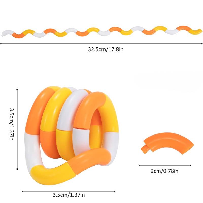 3pcs Tangle Fidget Toy Twisting Sensory Toy Hand-Eye Coordination Toy Anxiety Relief Finger Toy for Kid Adult Fine Motor Skills 3pcs Tangle Fidget Toy Twisting Sensory Toy Hand-Eye Coordination Toy Anxiety Relief Finger Toy for Kid Adult Fine Motor Skills