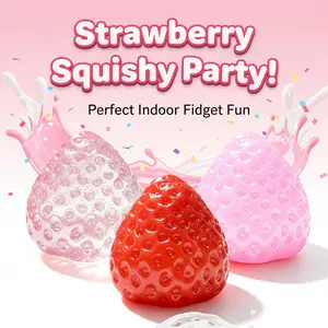 Strawberry Squishy Party! Perfect Indoor Fidget Fun